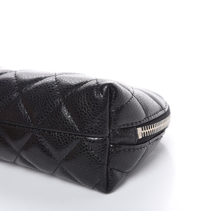 Chanel Caviar Quilted Cosmetic Case Black 9 of 12