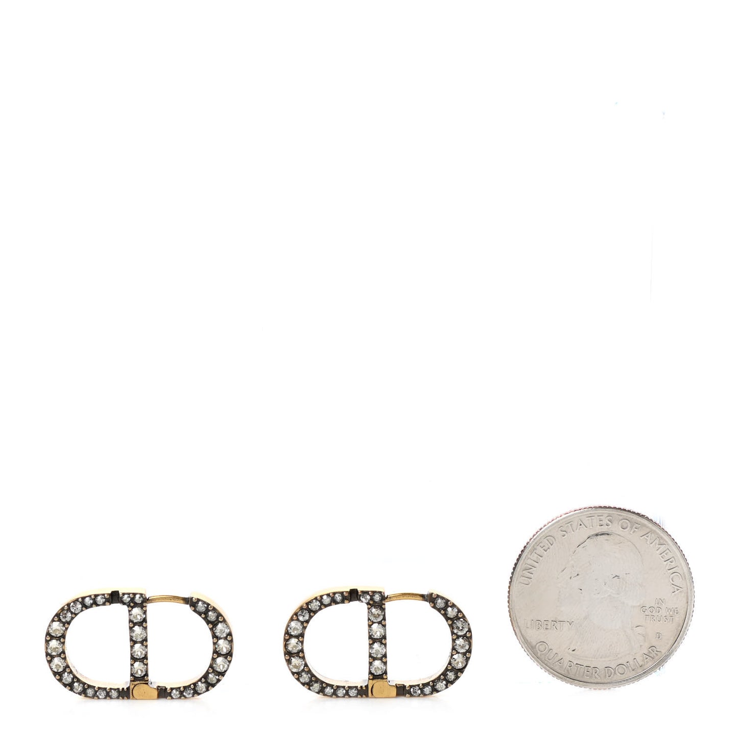 Crystal 30 Montaigne Earrings Gold