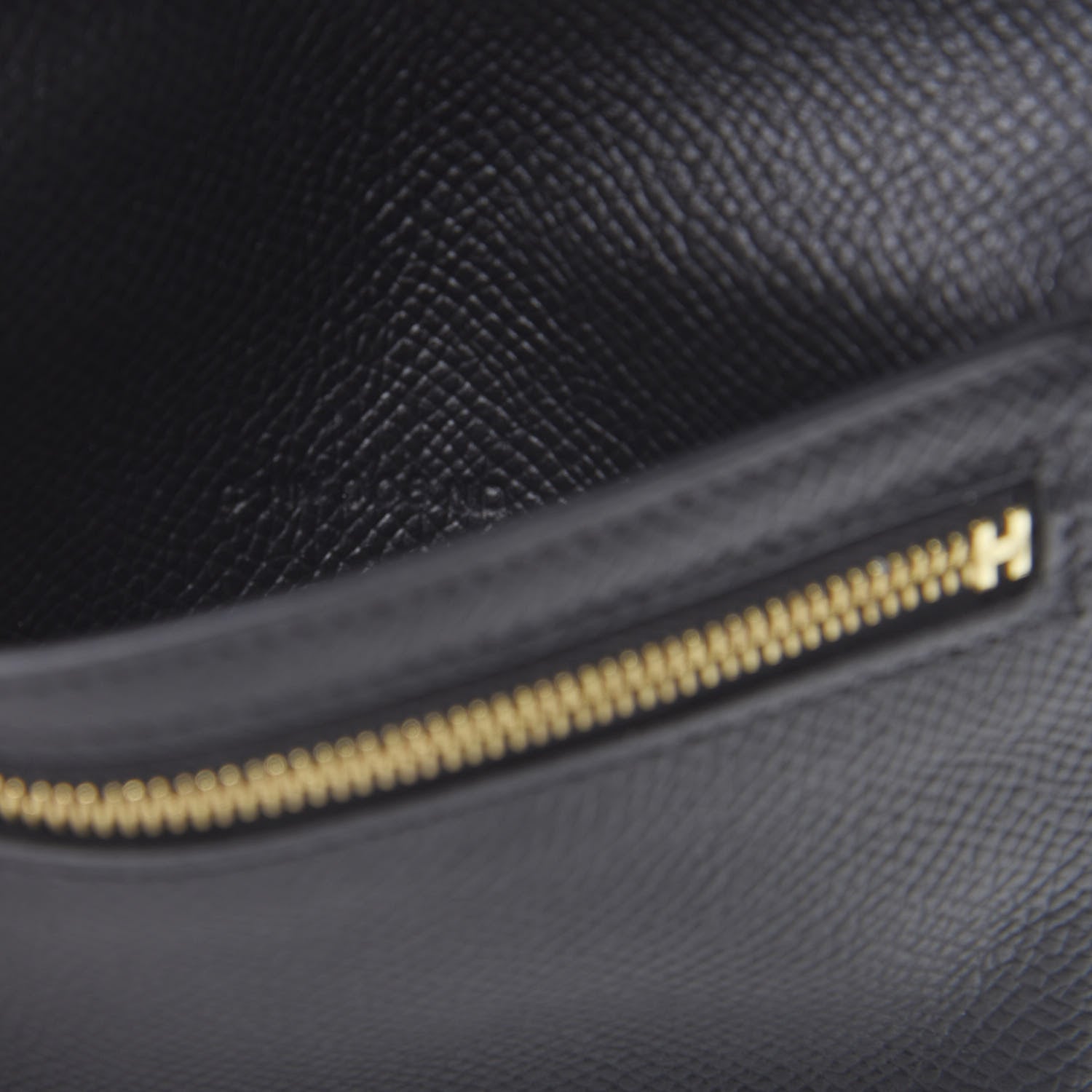 Hermes Epsom Bearn Compact Wallet Black 7 of 7