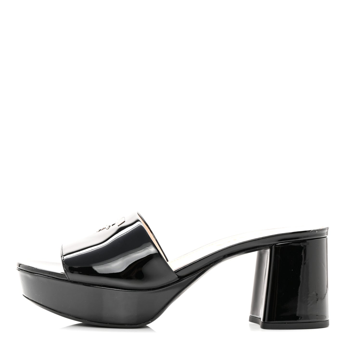 Vernice 65mm Platform Sandals 35.5 Black