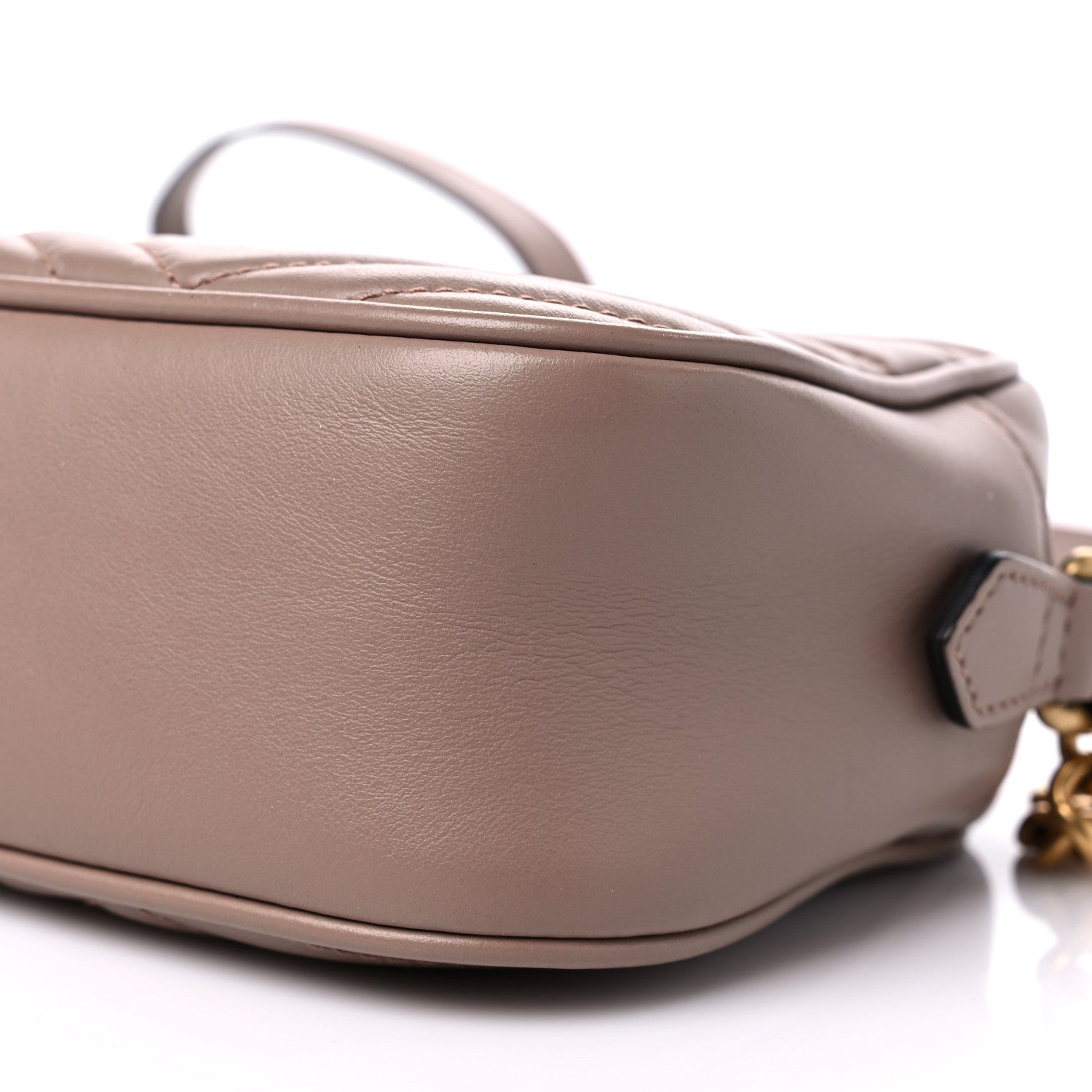 Gucci Calfskin Matelasse Small GG Marmont Chain Shoulder Bag Porcelain Rose 10 of 10