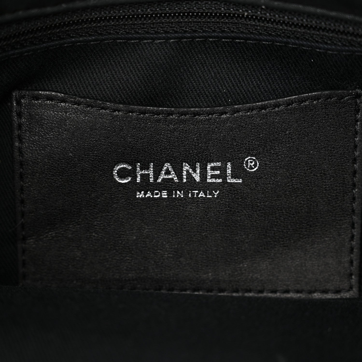 Chanel Iridescent Calfskin Stitched Just Mademoiselle Bowling Bag Black 6 of 14