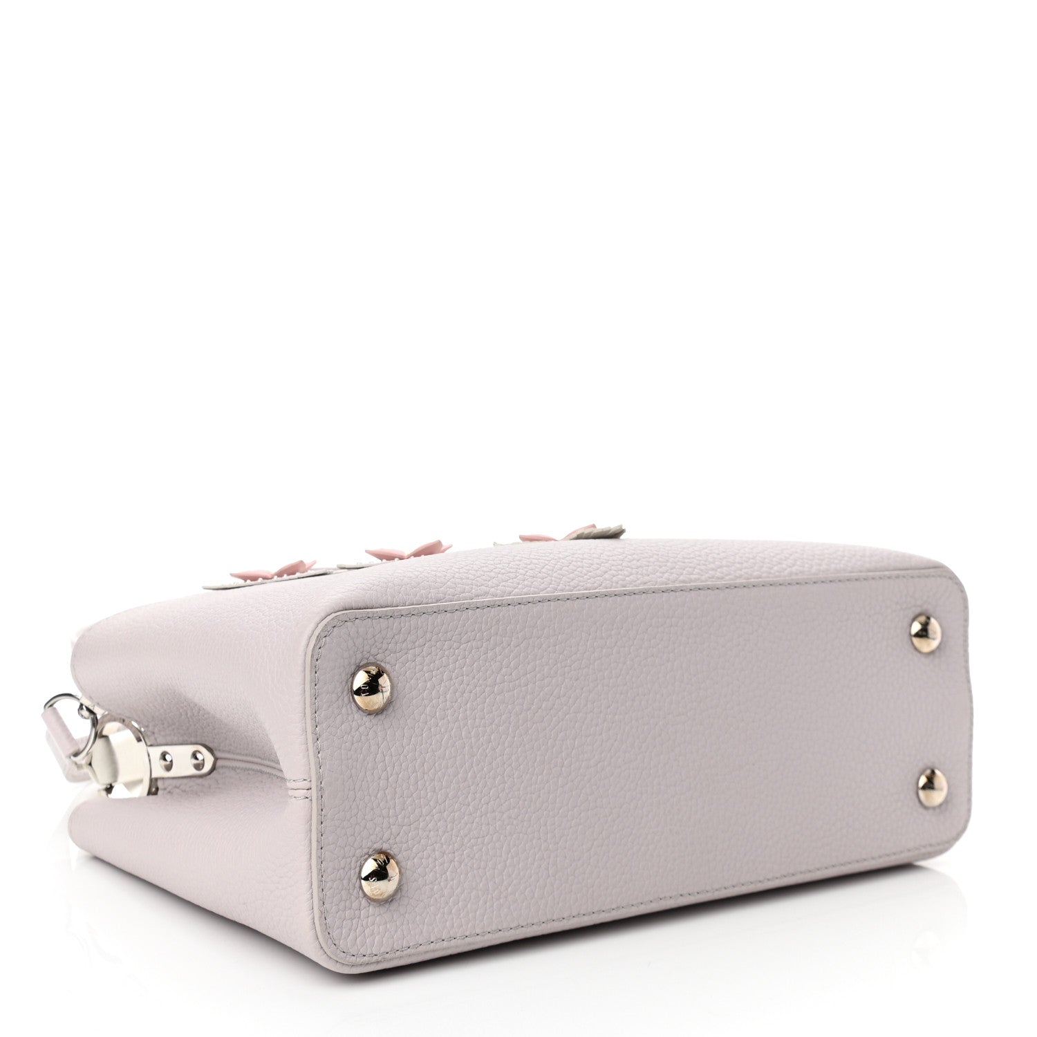 Louis Vuitton Taurillon Mechanical Flowers Capucines PM Purple 4 of 9
