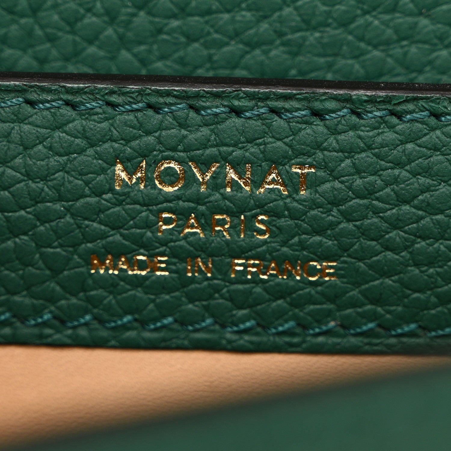 Moynat Taurillon Blush Rejane BB Emerald 6 of 10