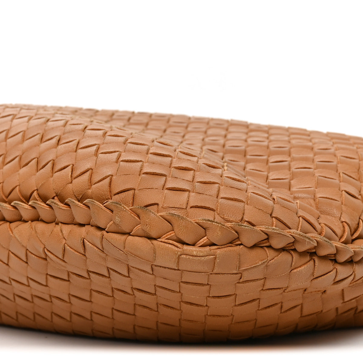 Nappa Intrecciato Large Veneta Hobo Caramel