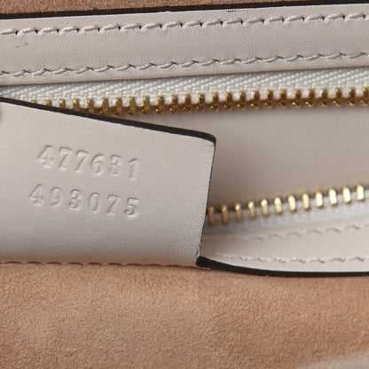 Gucci Calfskin Maxi Sylvie Top Handle Bag White 7 of 12