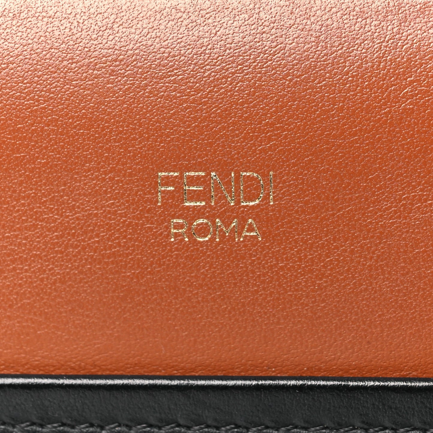 Vitello Century Opaco F is Fendi Bi-Color Small Runaway Satchel Corteccia Black