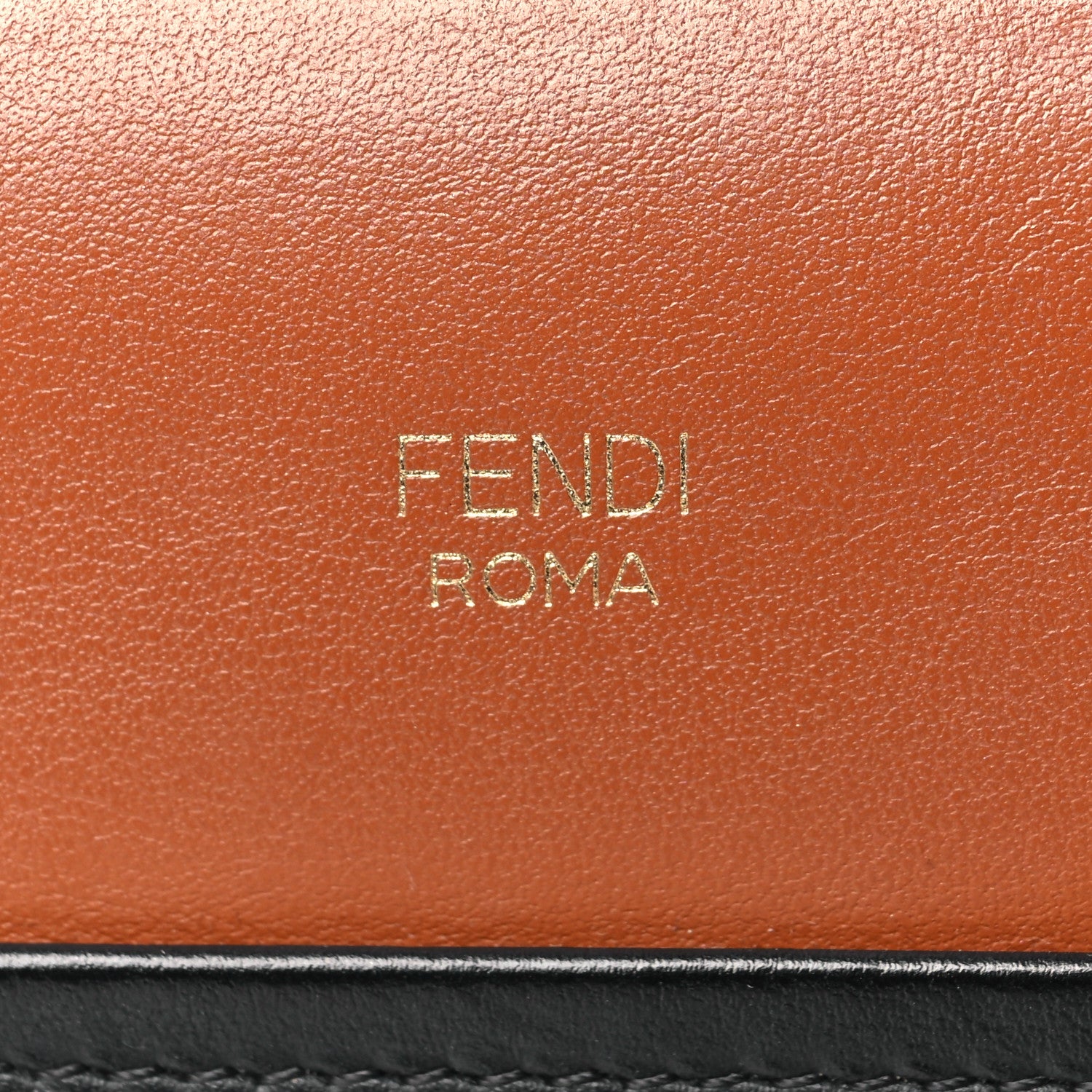 Fendi Vitello Century Opaco F is Fendi Bi-Color Small Runaway Satchel Corteccia Black 6 of 10