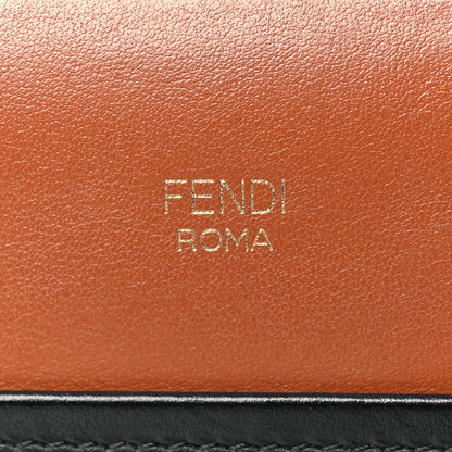 Fendi Vitello Century Opaco F is Fendi Bi-Color Small Runaway Satchel Corteccia Black 6 of 10