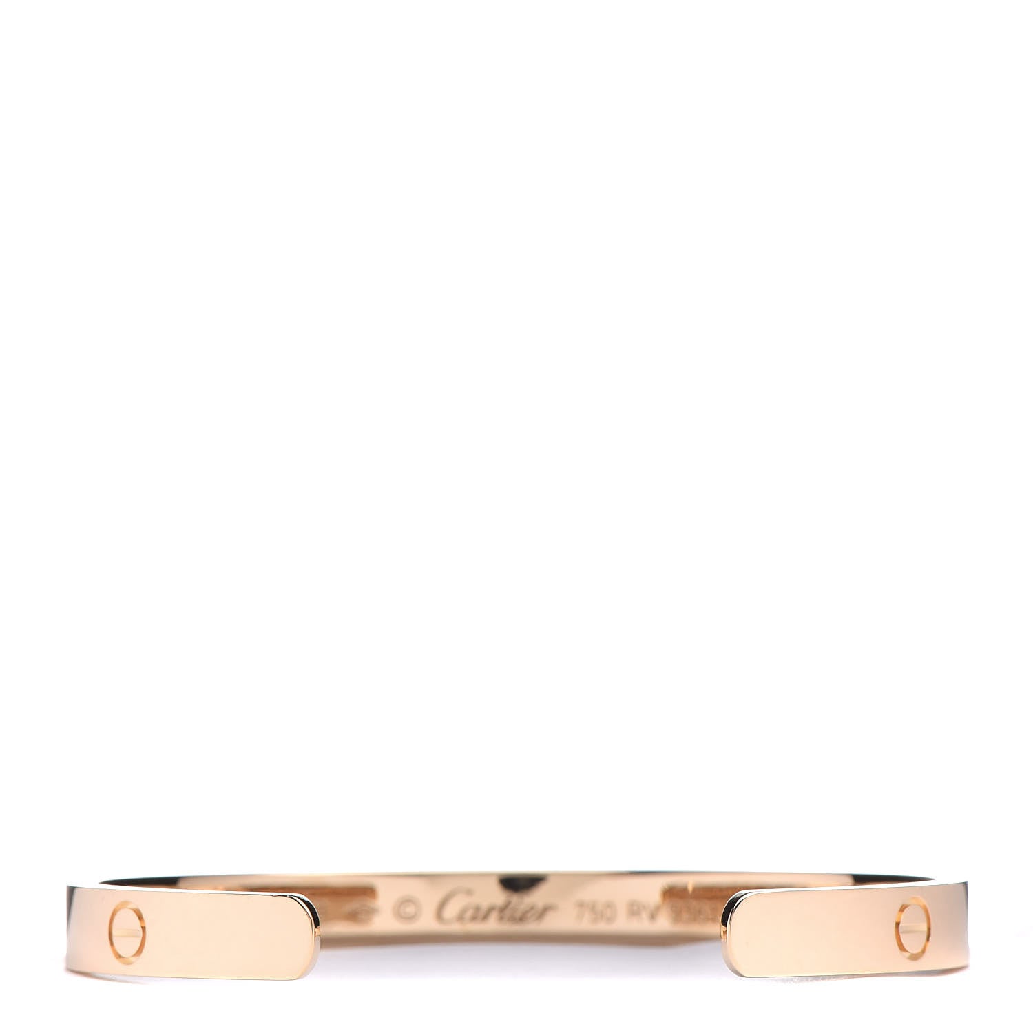 Cartier 18K Yellow Gold LOVE Cuff Bracelet 18 3 of 5