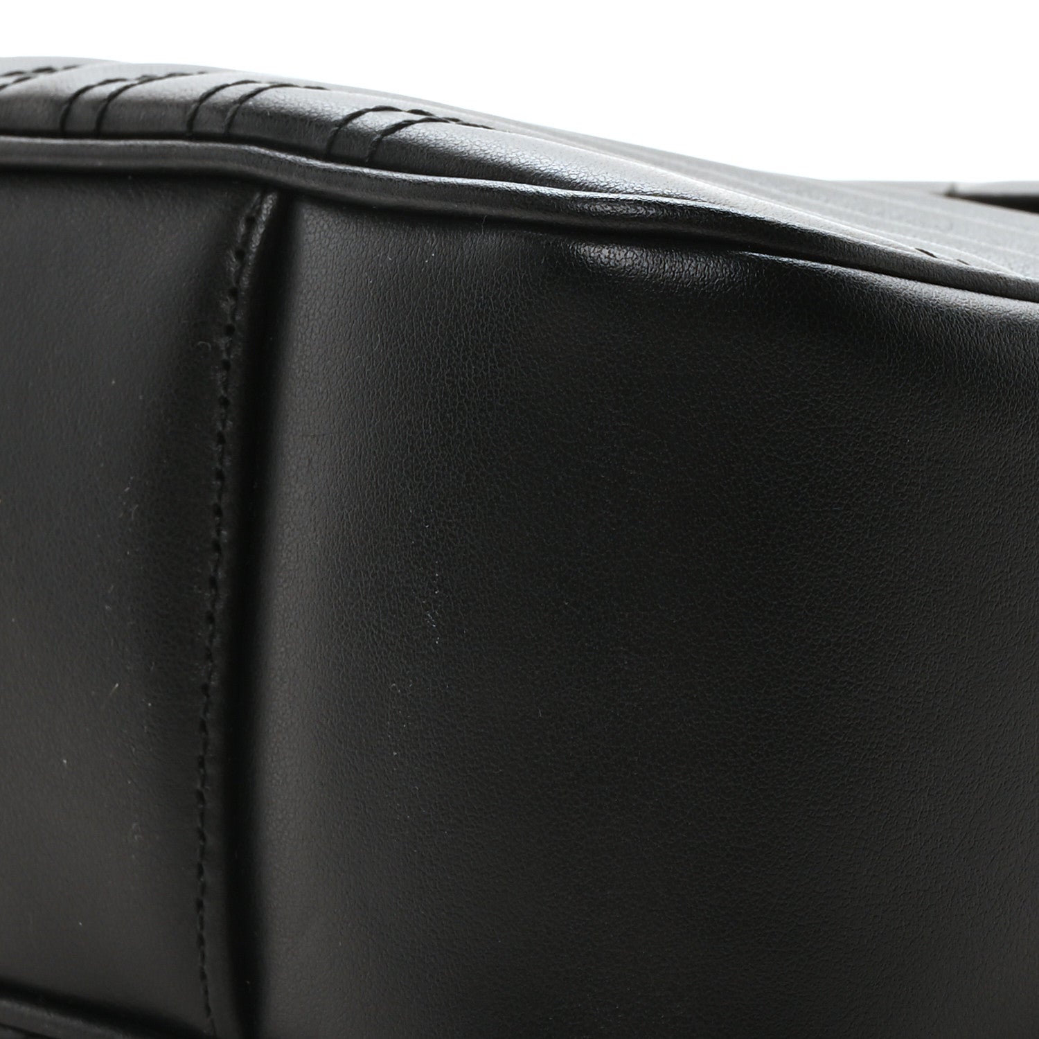 Gucci Calfskin Matelasse Large Horizontal GG Marmont Shoulder Bag Black 10 of 10