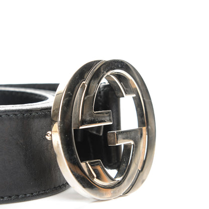 Gucci Calfskin Interlocking G 40mm Belt 90 36 Black 3 of 7