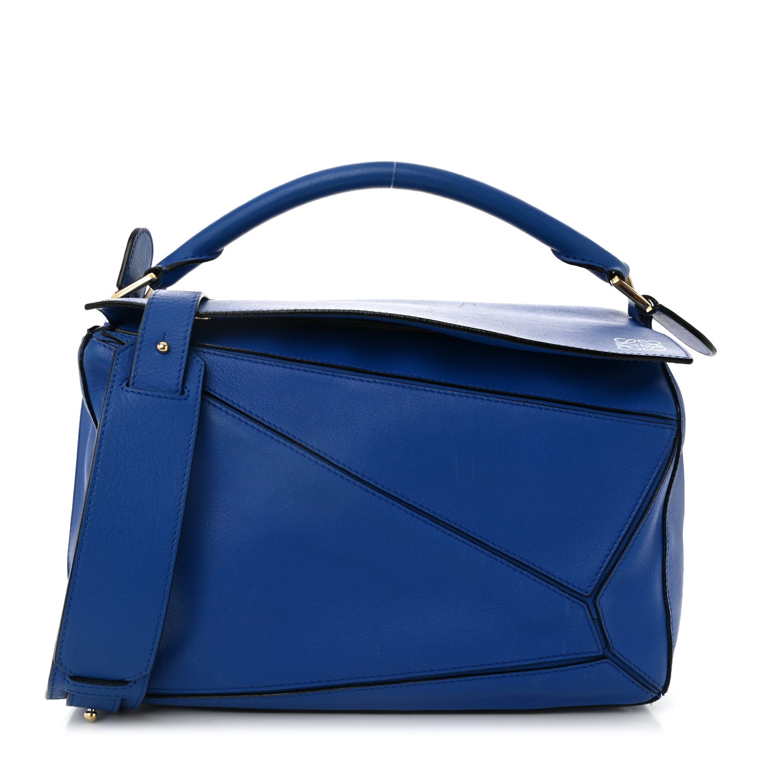 Loewe Calfskin Medium Puzzle Bag Electric Blue 1 of 12