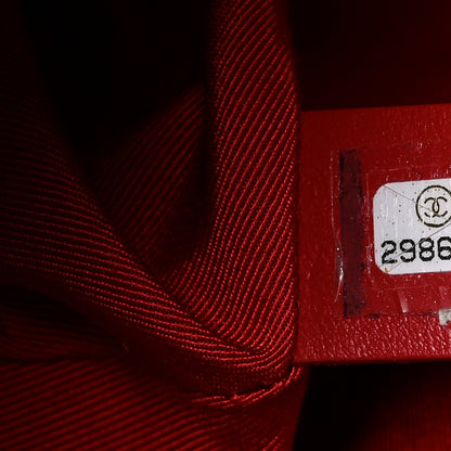 Chanel Lambskin Quilted CC Dweller Drawstring Bucket Bag Red 7 of 12