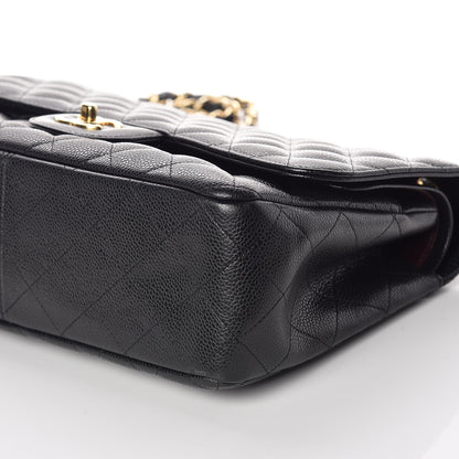 Chanel Caviar Quilted Jumbo Double Flap Black 9 of 9