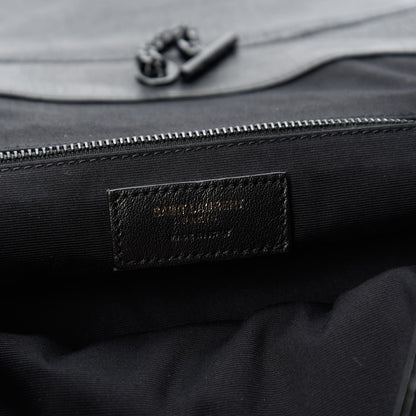 Saint Laurent Vintage Lambskin Chevron Monogram Medium Nolita Black 6 of 10