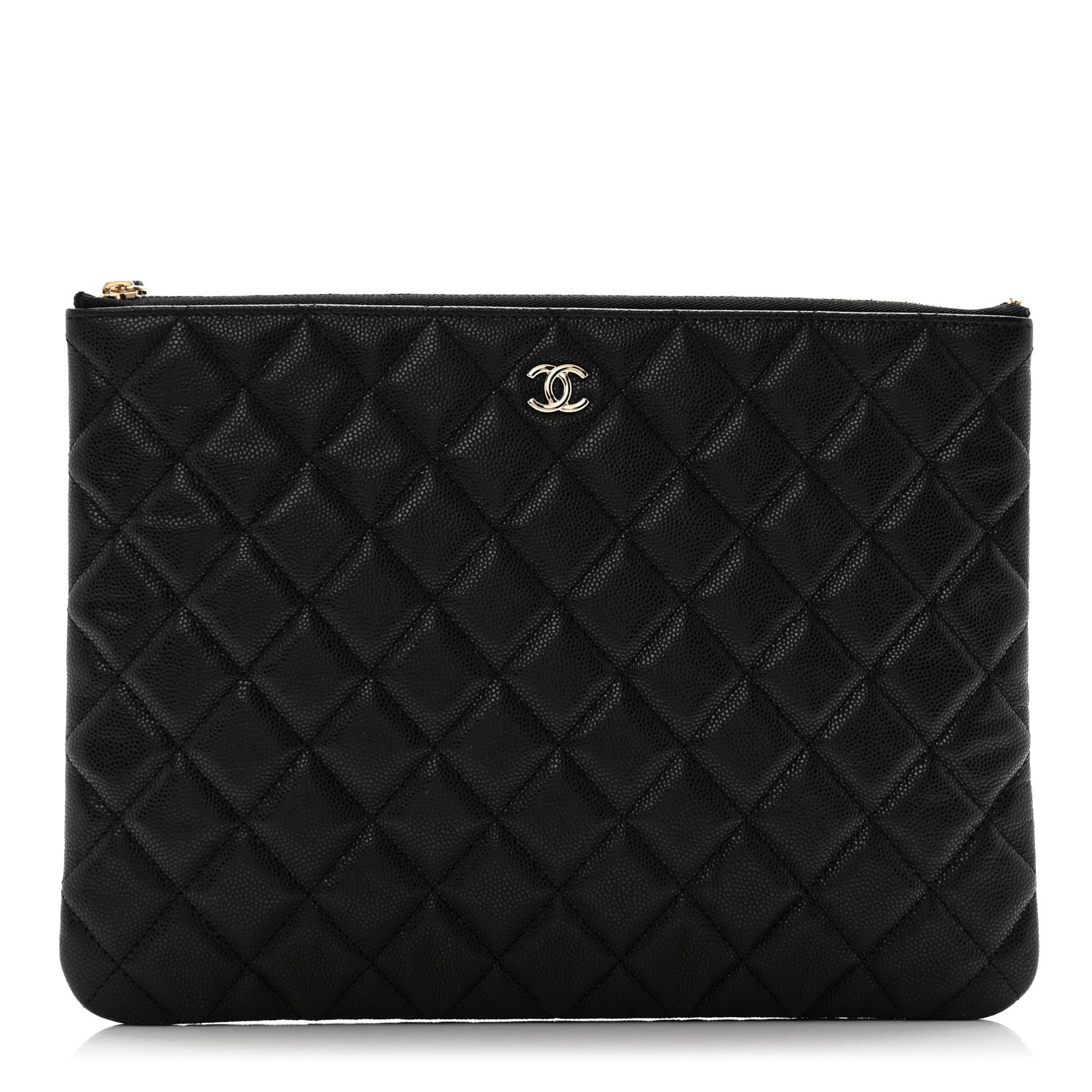 Chanel Caviar Quilted Medium Cosmetic Case Black 1 of 9
