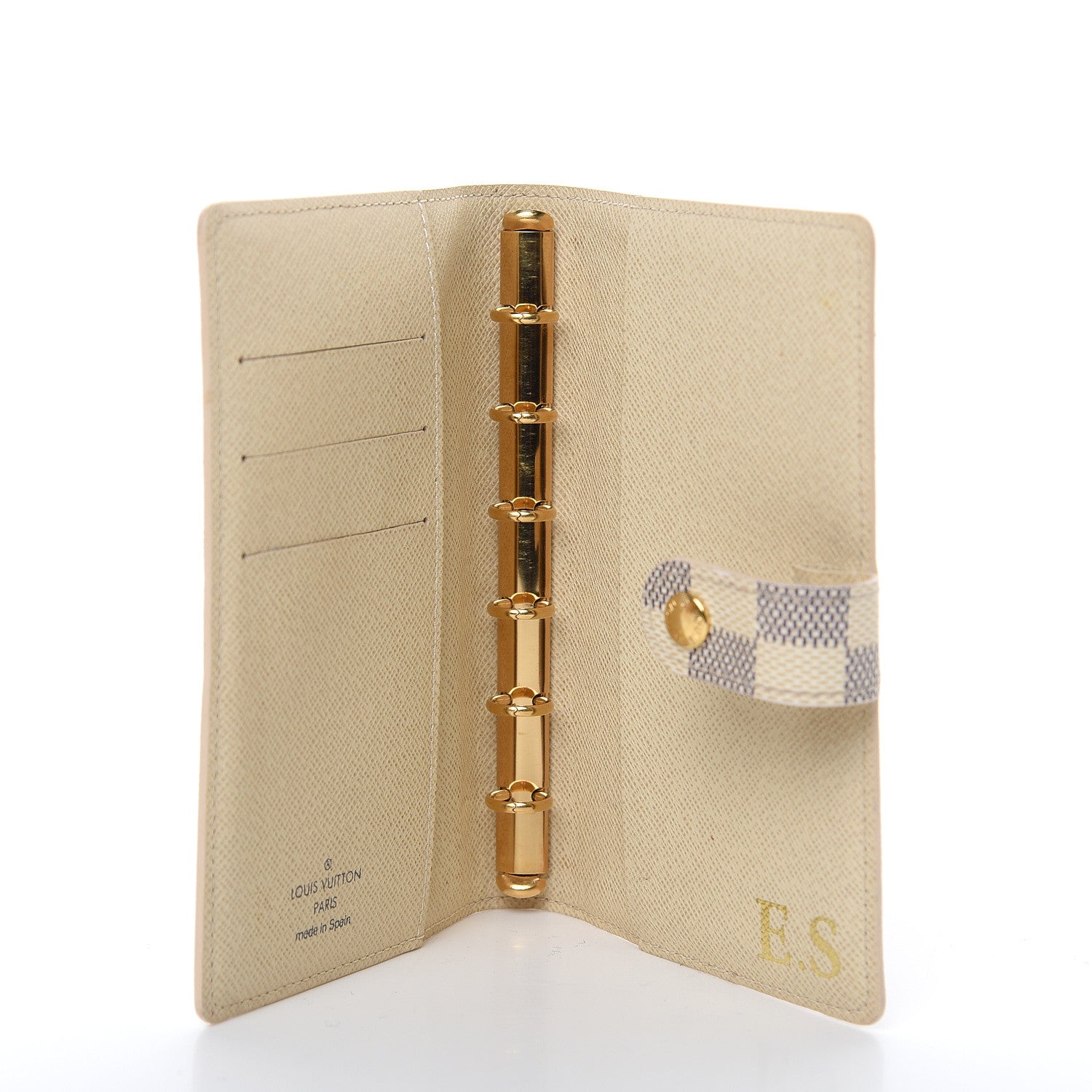 Louis Vuitton Damier Azur Small Ring Agenda Cover 5 of 9