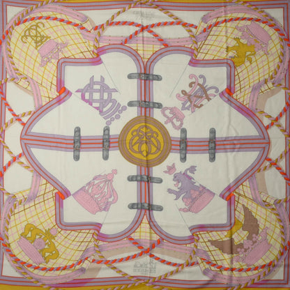 Hermes Cashmere Silk Grande Tenue Shawl 140 1 of 8