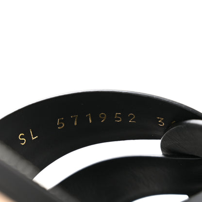 Saint Laurent Calfskin Tribute 05 Slide Sandals 36.5 Black 9 of 11
