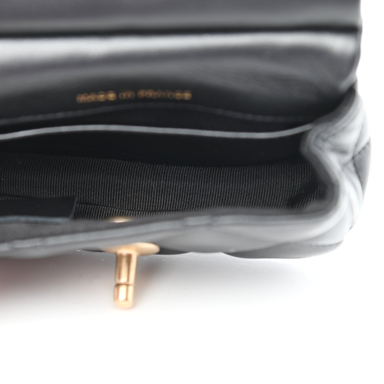 Chanel Calfskin Quilted Lady Handle Clutch With Chain Black 5 of 12