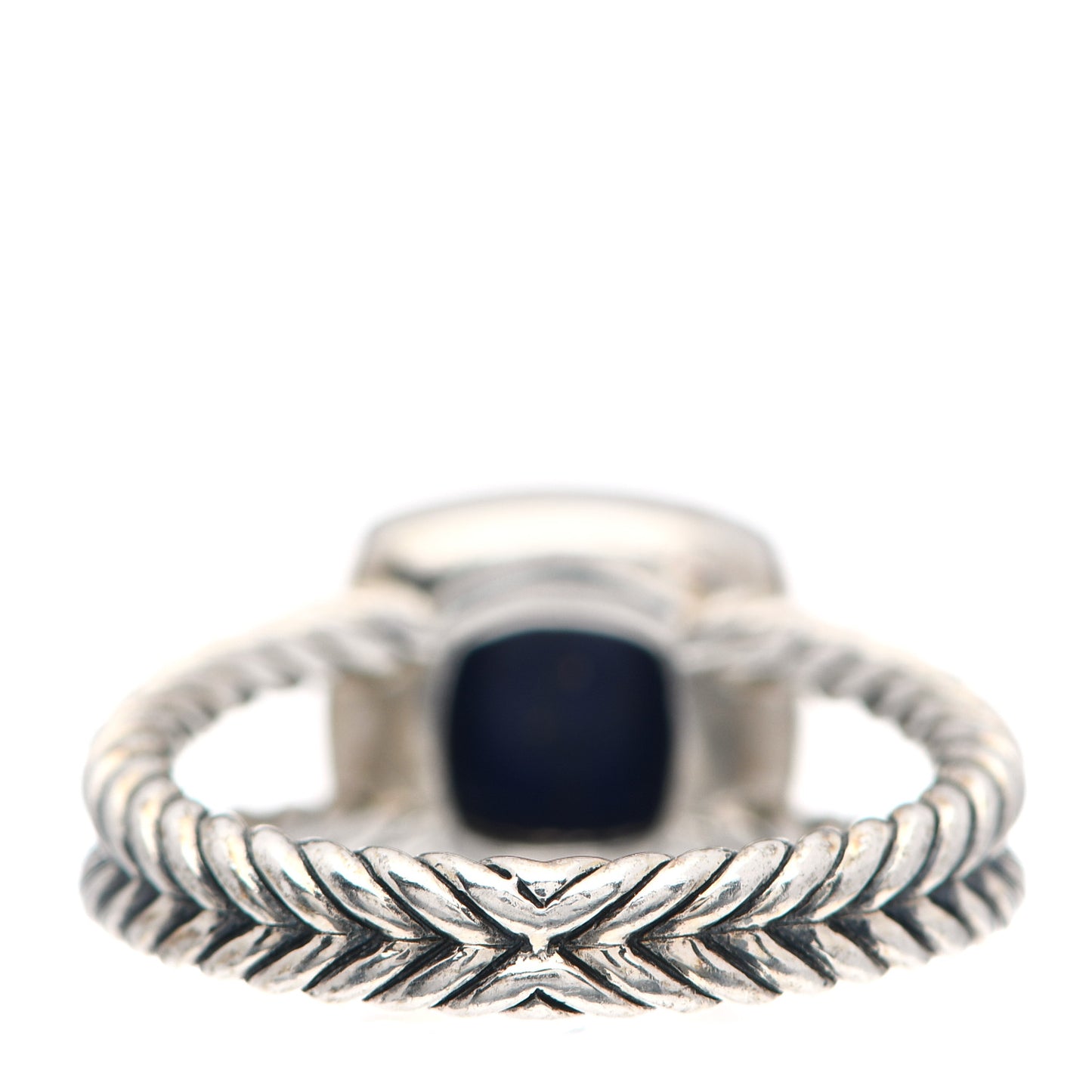 Sterling Silver Diamond Lapis Lazuli 7mm Petite Albion Ring 54 7