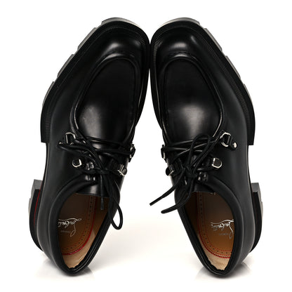 Christian Louboutin Calfskin Our Pabelito Mens Leather Derby 43.5 Black 2 of 9