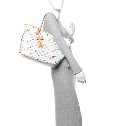 Louis Vuitton LV X TM Monogram Multicolor Neverfull MM White 2 of 11