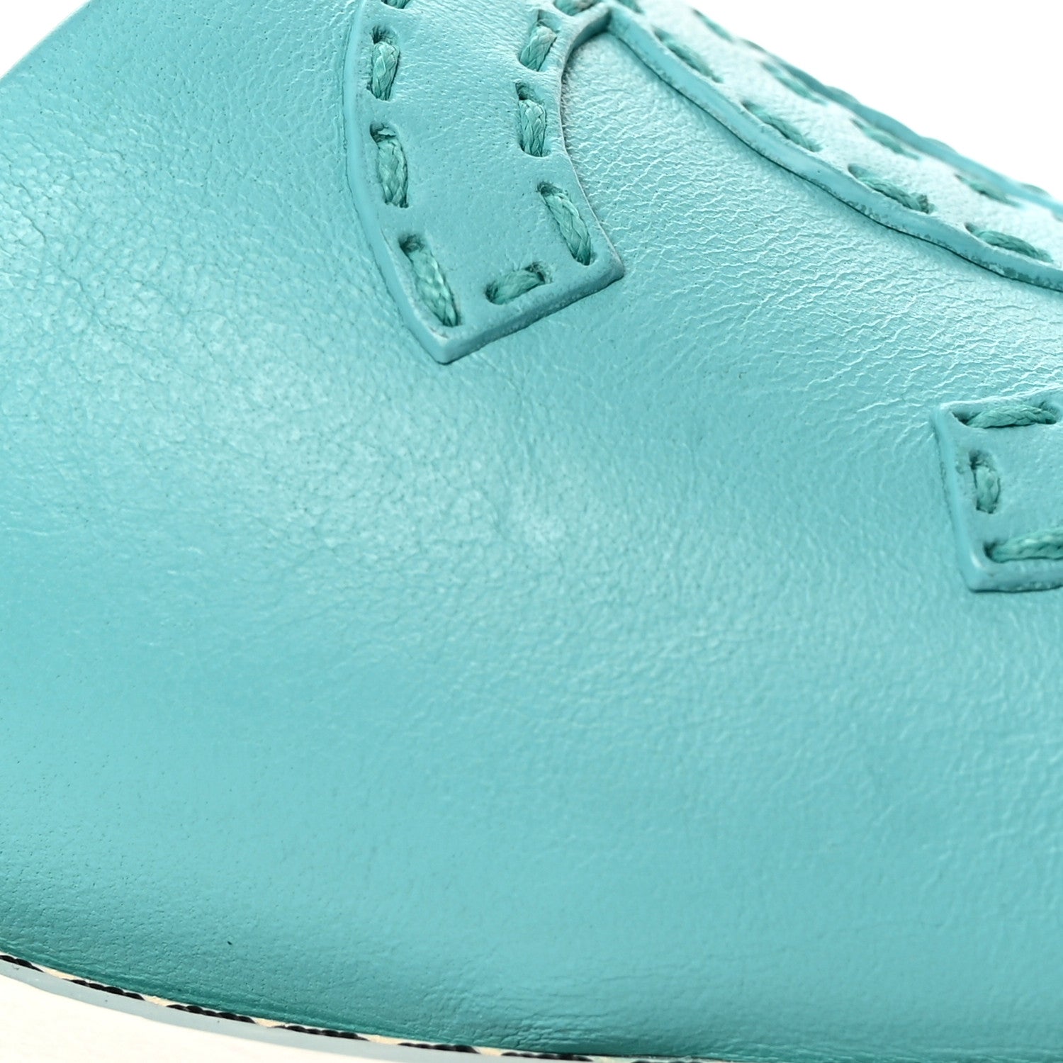 Chanel Calfskin CC Mules 39 Turquoise White 12 of 16