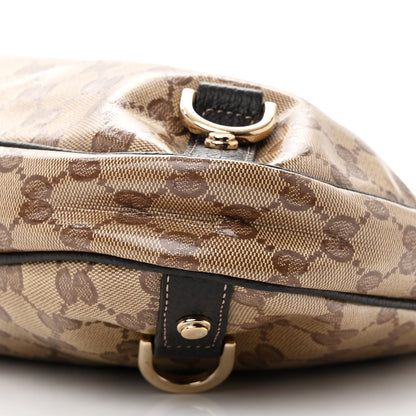 Gucci Crystal Monogram Large Abbey D Ring Hobo Dark Brown 10 of 10