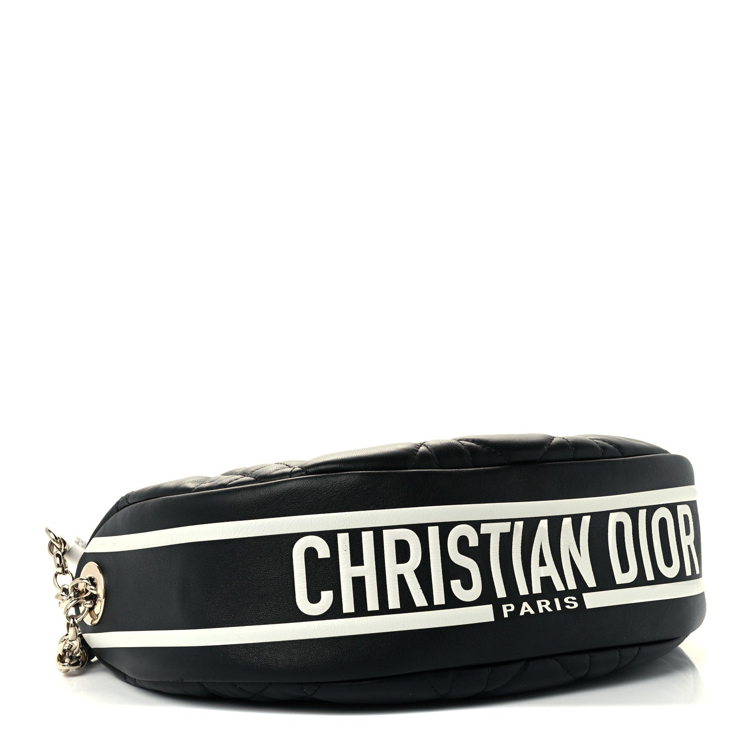 Christian Dior Lambskin Cannage Medium Dior Vibe Hobo Bag Black 4 of 10