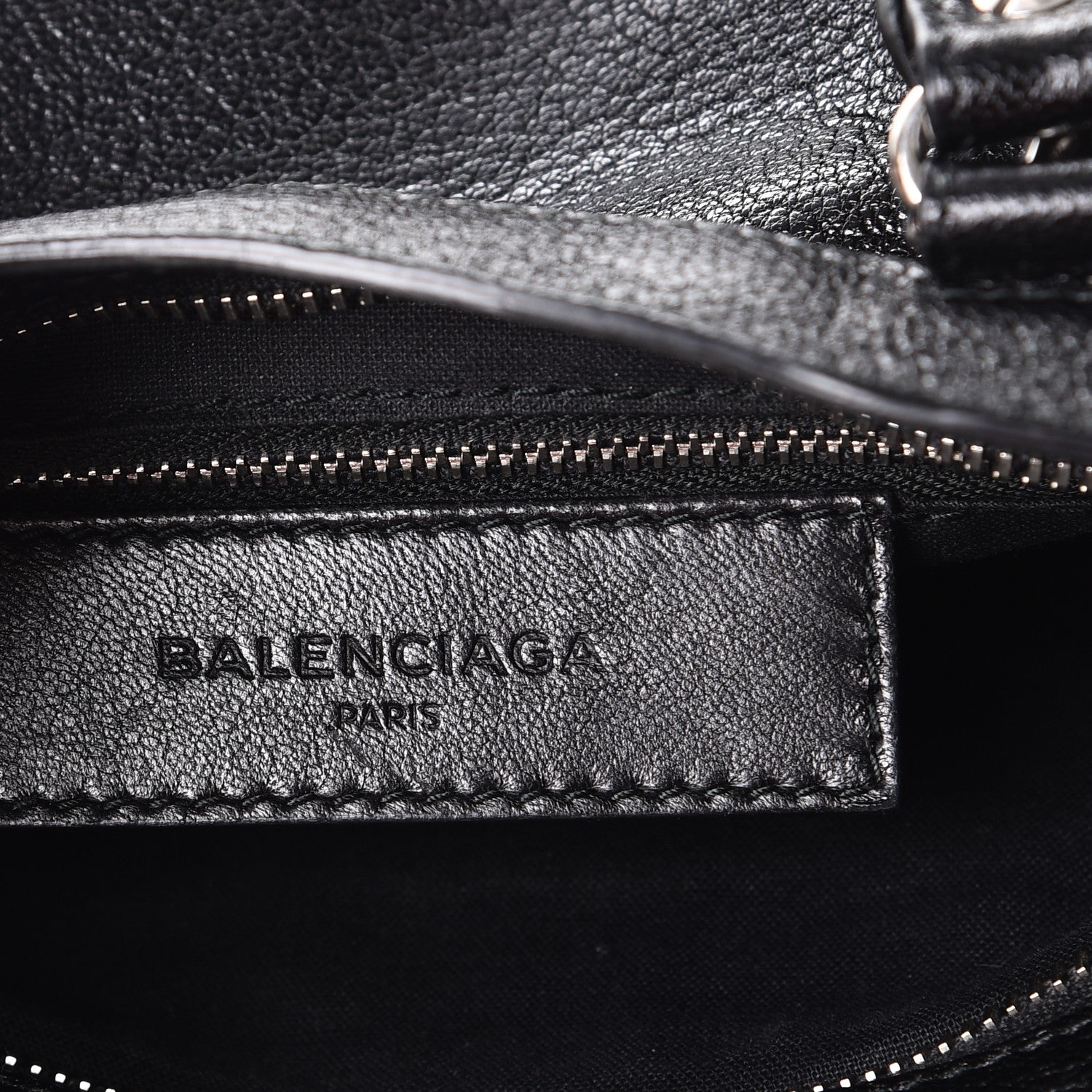 Balenciaga Chevre Silver Metallic Edge Hardware Mini City Black 7 of 8