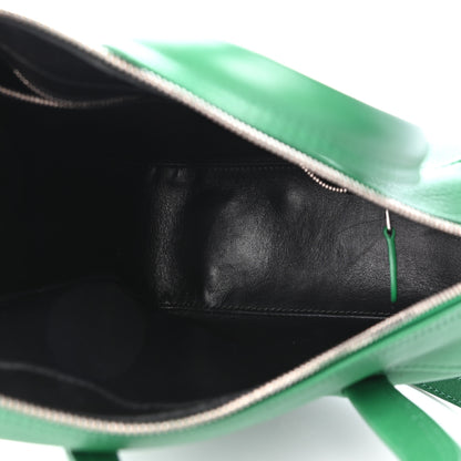 Balenciaga Shiny Day Calfskin S Triangle Duffle Vert Irlandais 5 of 8