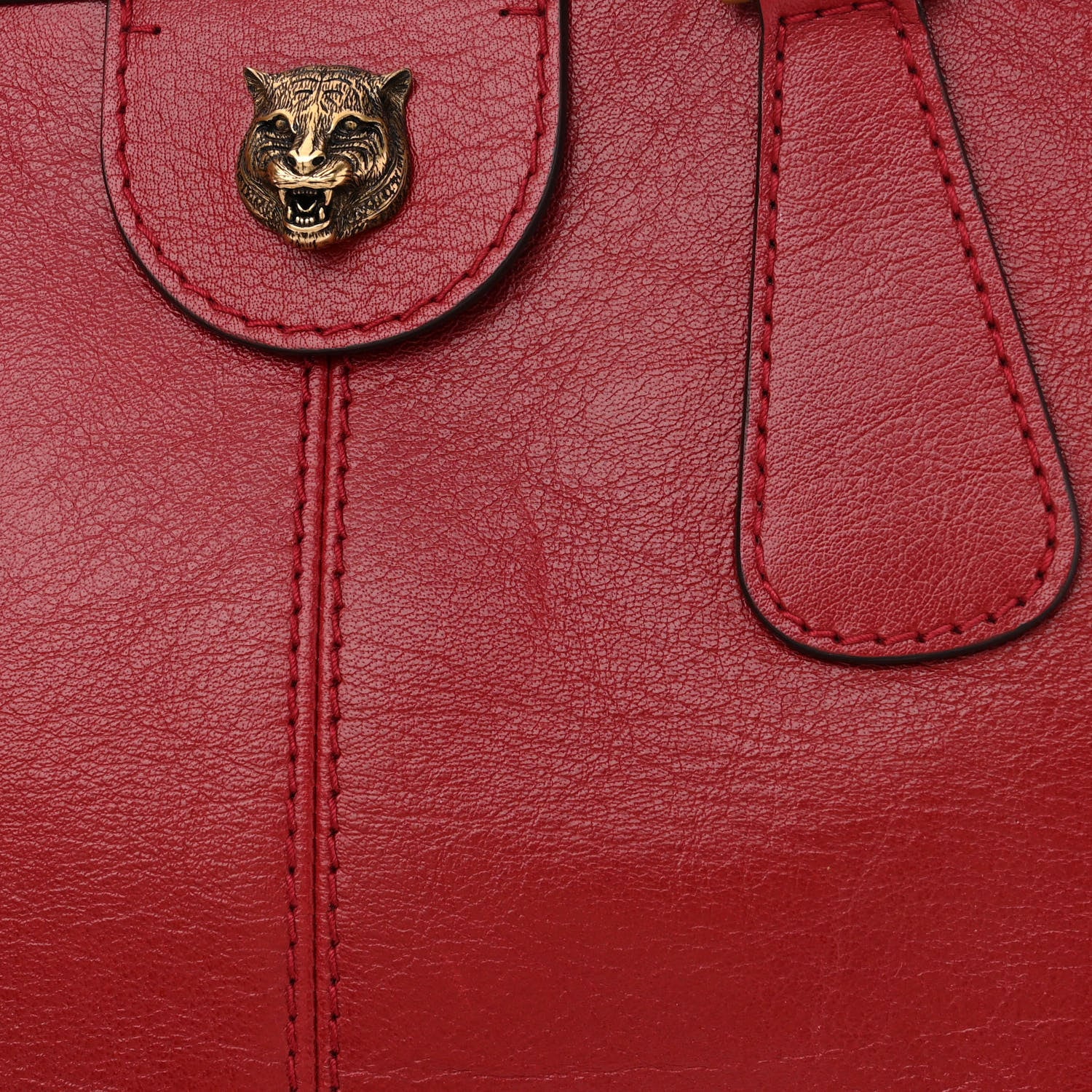 Gucci Calfskin Large Re(Belle) Top Handle Bag Red 9 of 10