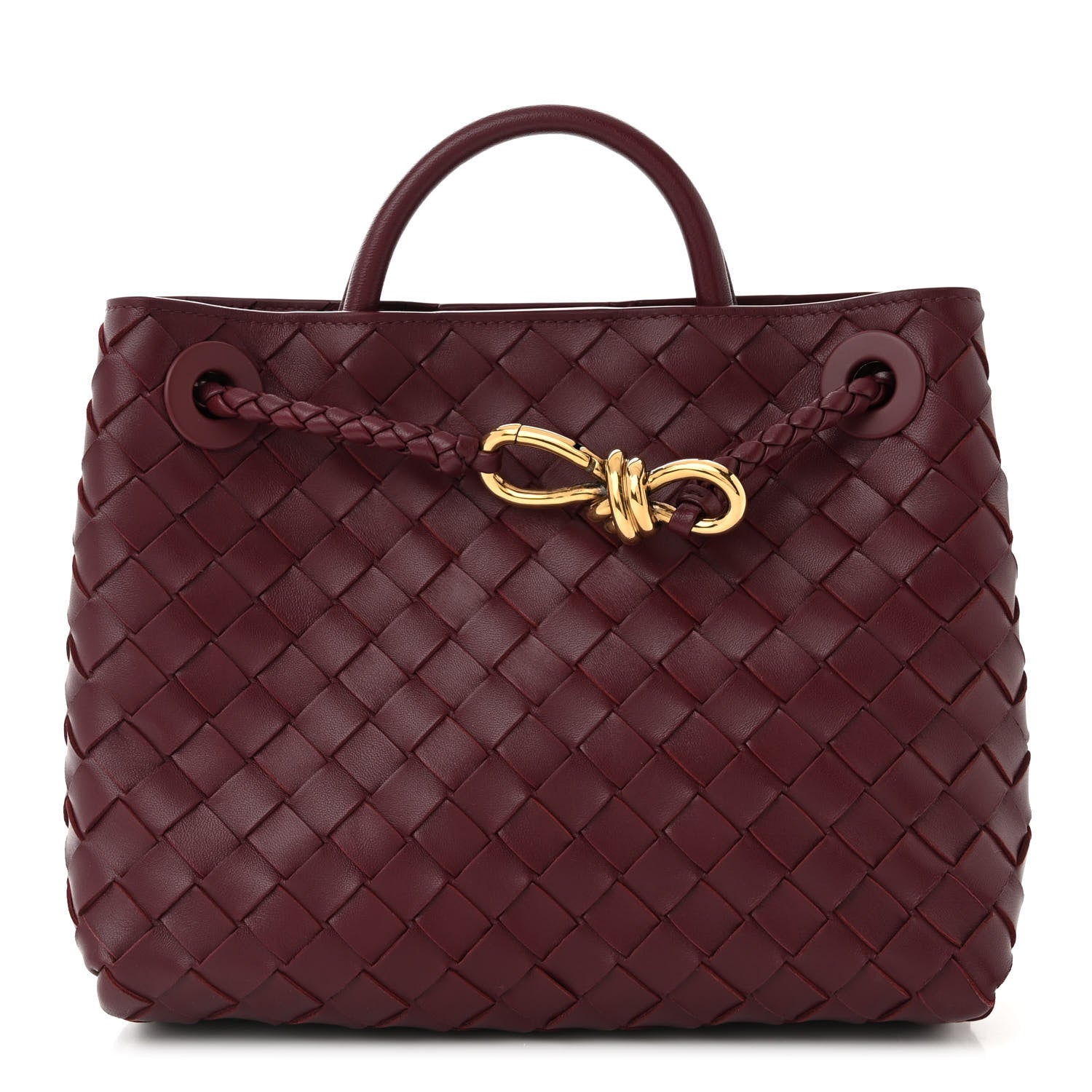 Bottega Veneta Nappa Intrecciato Small Andiamo Shoulder Bag Barolo 1 of 9
