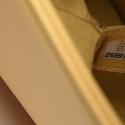 Chanel Calfskin Quilted Medium Boy Flap Yellow 8 of 9