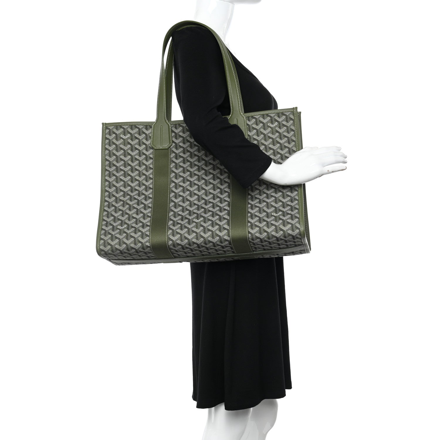 Goyard Goyardine Villette MM Tote Khaki 2 of 9