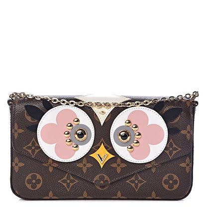 Louis Vuitton Monogram Lovely Birds Pochette Felicie Chain Wallet 1 of 10