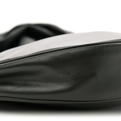 Bottega Veneta Calfskin Foulard Shoulder Bag Black 10 of 11