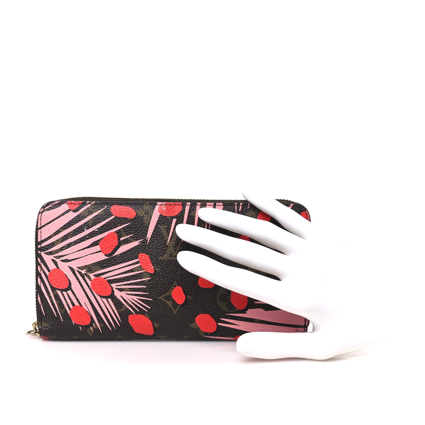 Monogram Jungle Dots Zippy Wallet Sugar Pink Poppy