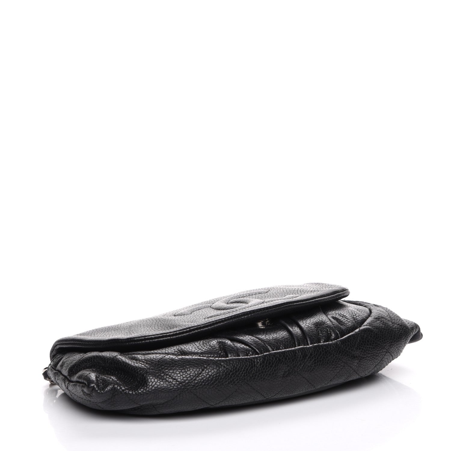 Chanel Caviar Half Moon Wallet On Chain WOC Black 4 of 8