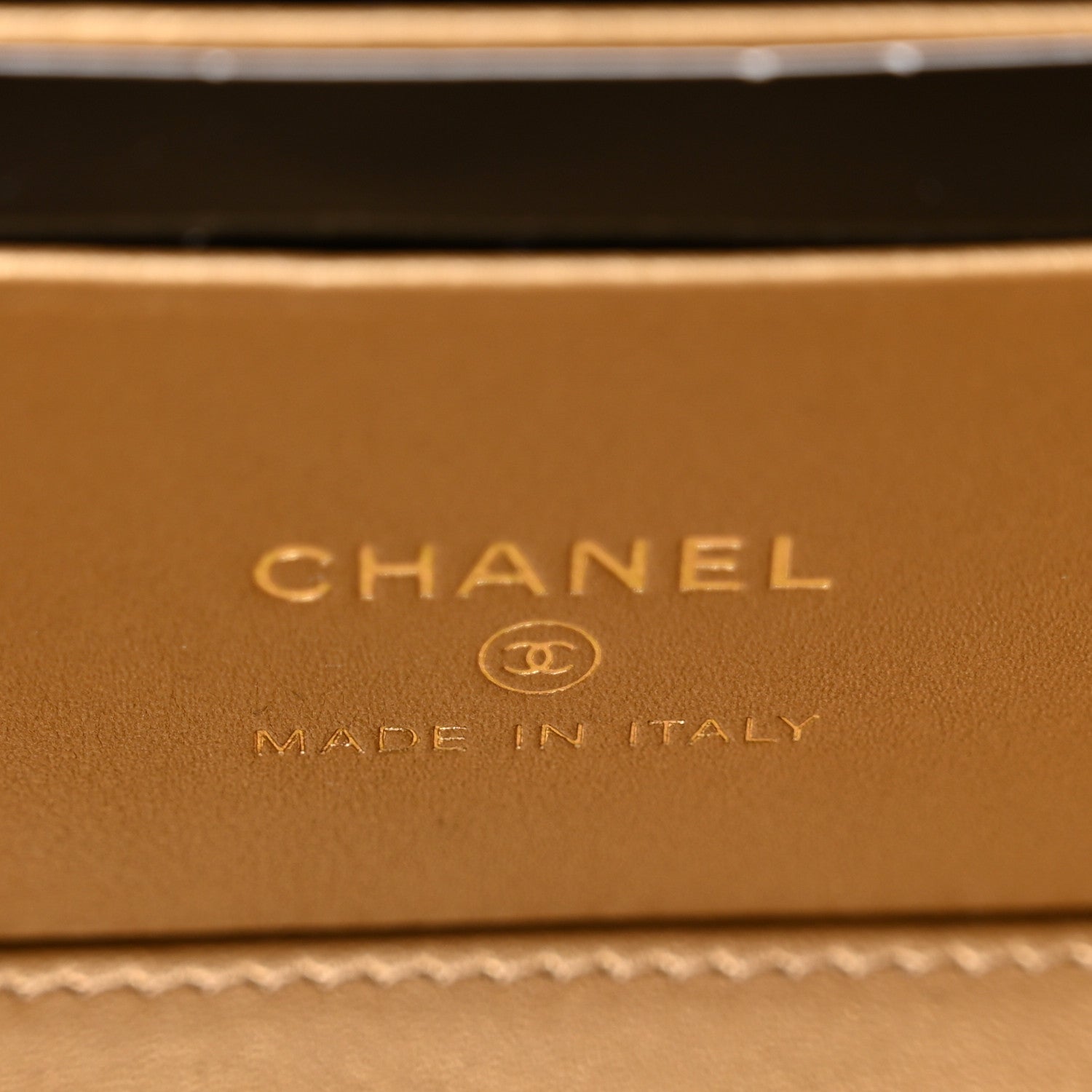 Chanel Lambskin Quilted Pearl Crush Small Vanity Case With Chain Black 6 of 9