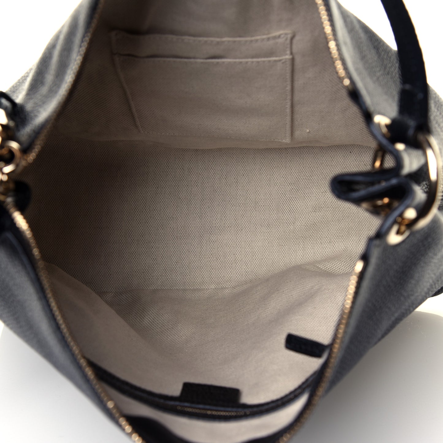 Pebbled Calfskin Large Soho Hobo Black