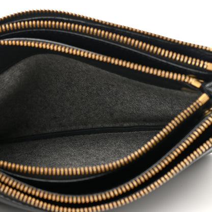 Celine Lambskin Small Trio Crossbody Bag Black 6 of 16