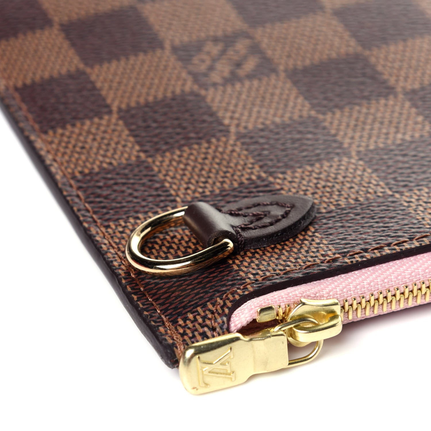 Louis Vuitton Damier Ebene Neverfull MM GM Pochette Rose Ballerine 9 of 9