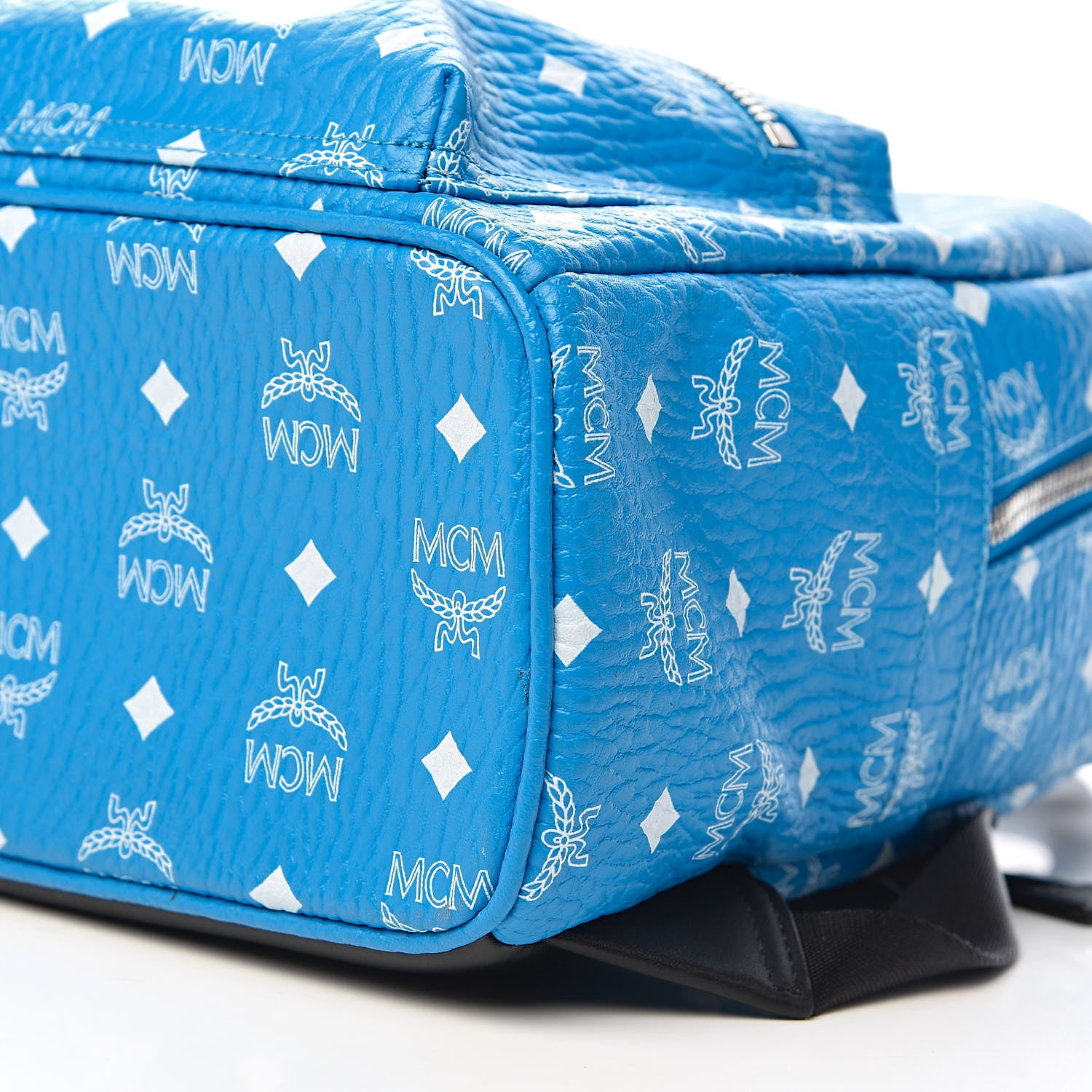MCM Visetos Small Stark Backpack Blue 8 of 9