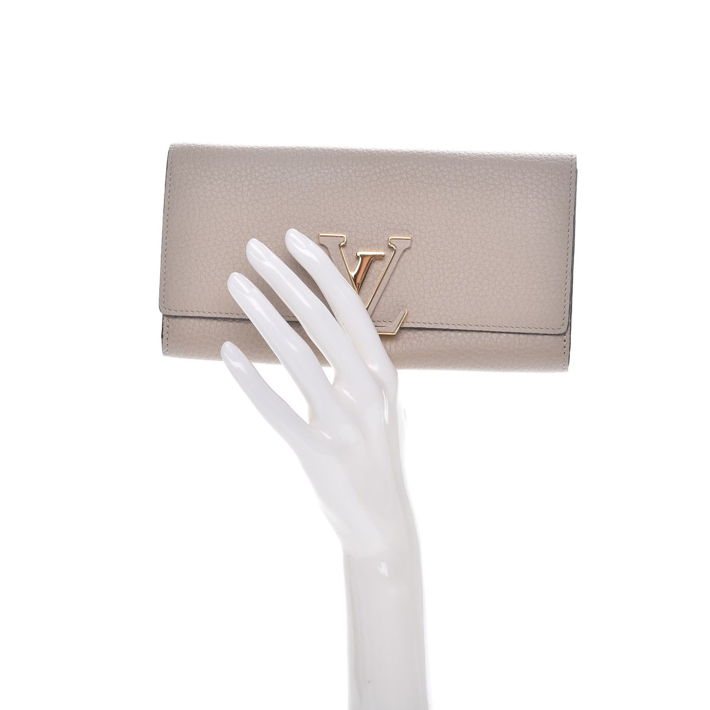 Taurillon Capucines Wallet Galet