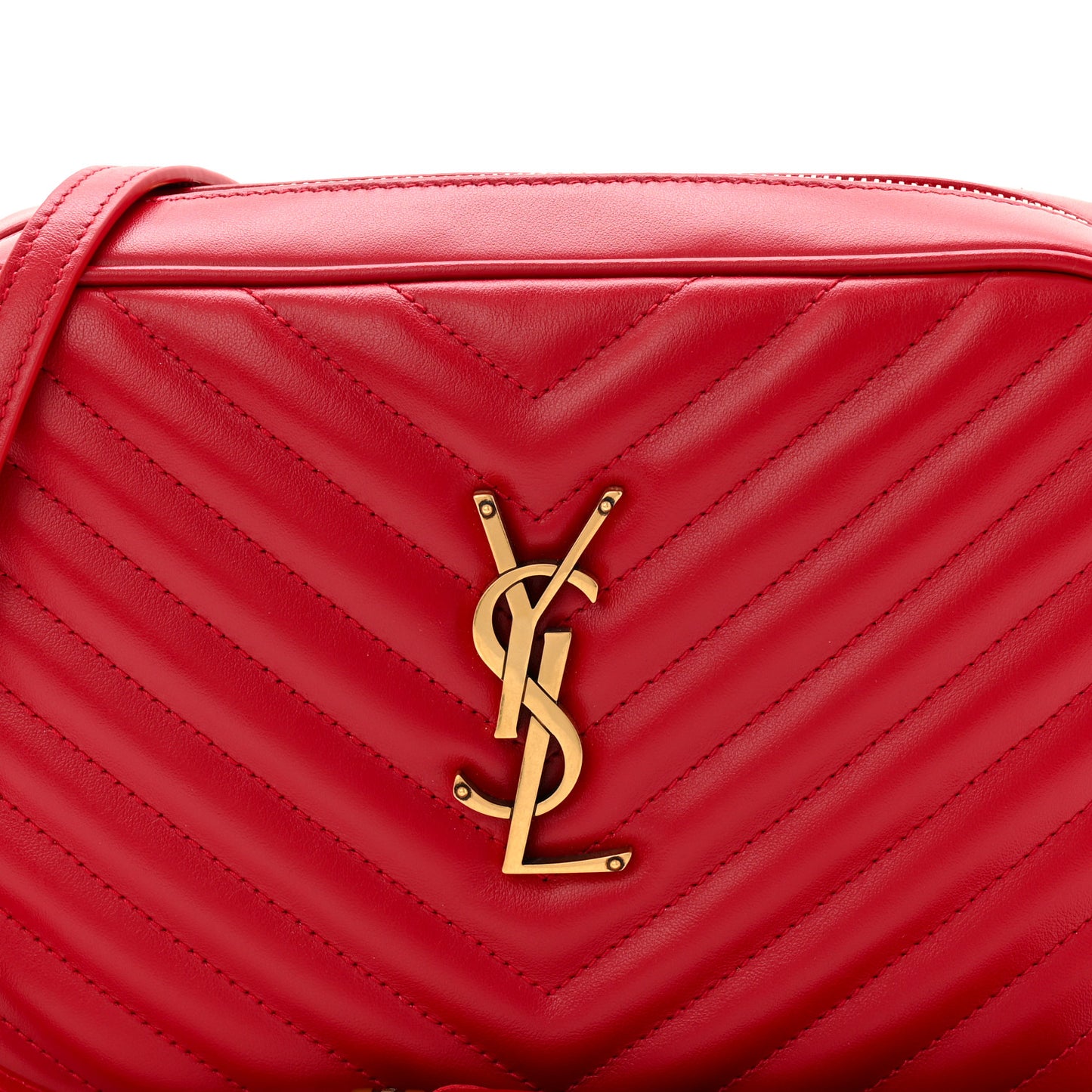 Calfskin Matelasse Monogram Lou Camera Bag Rouge Eros