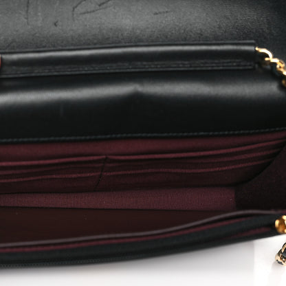 Chanel Lambskin Quilted Wallet On Chain WOC Black 5 of 11