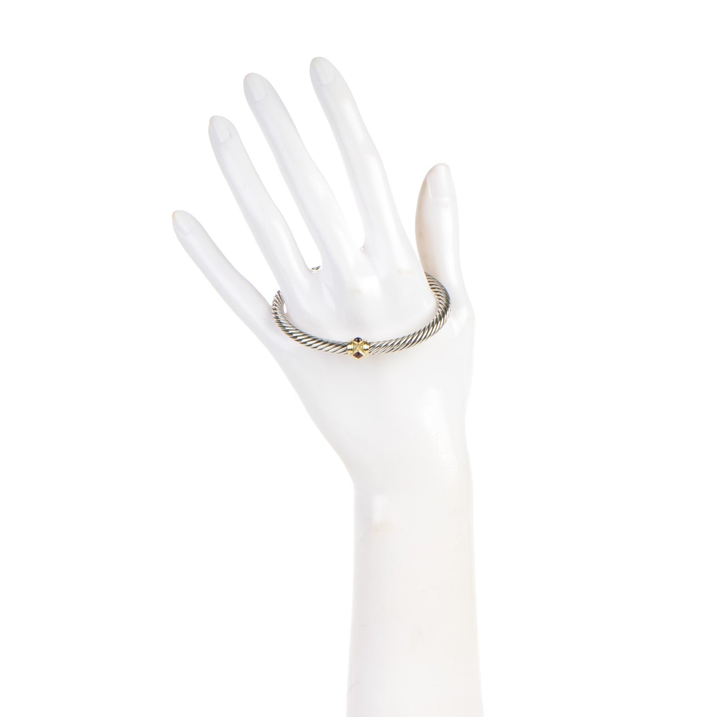 Sterling Silver 14K Gold 5mm Cable Renaissance Bracelet